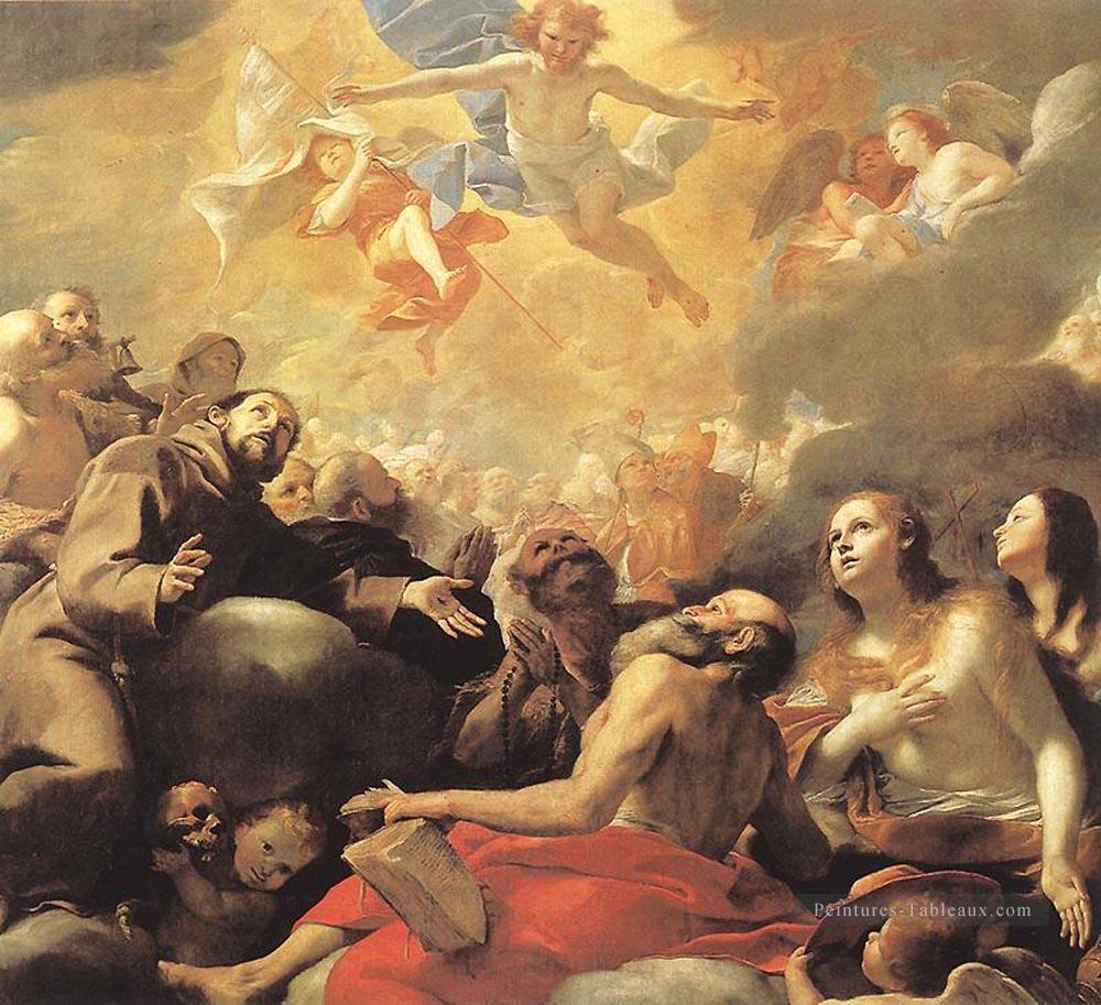 Christ dans la gloire Baroque Mattia Preti Peintures à l'huile
